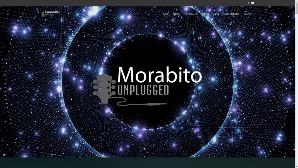 Screen shot of Morabito Unplgged's website.