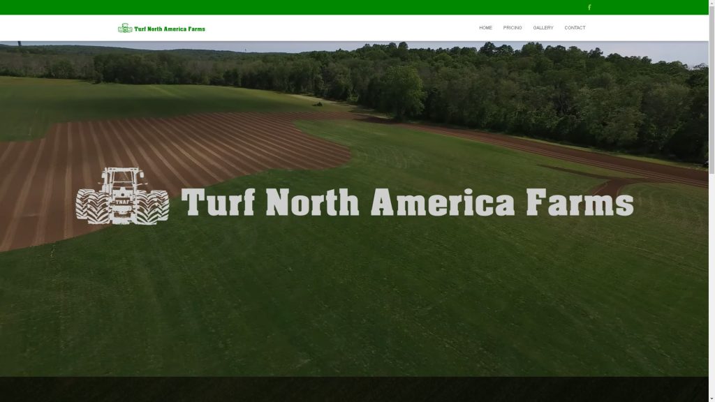 Screen shot of the Turf North America website.